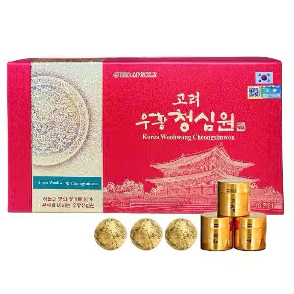 An Cung Ngưu Hoàn Bio Apgold Hàn Quốc Hộp 10 Viên